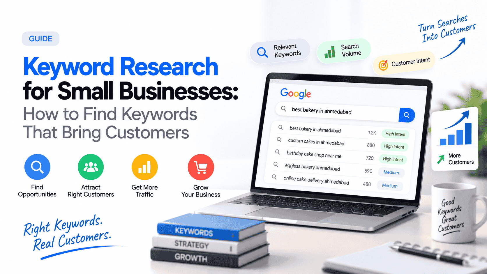 Keyword Research for Small Businesses: Find Keywords That Bring Customers cover