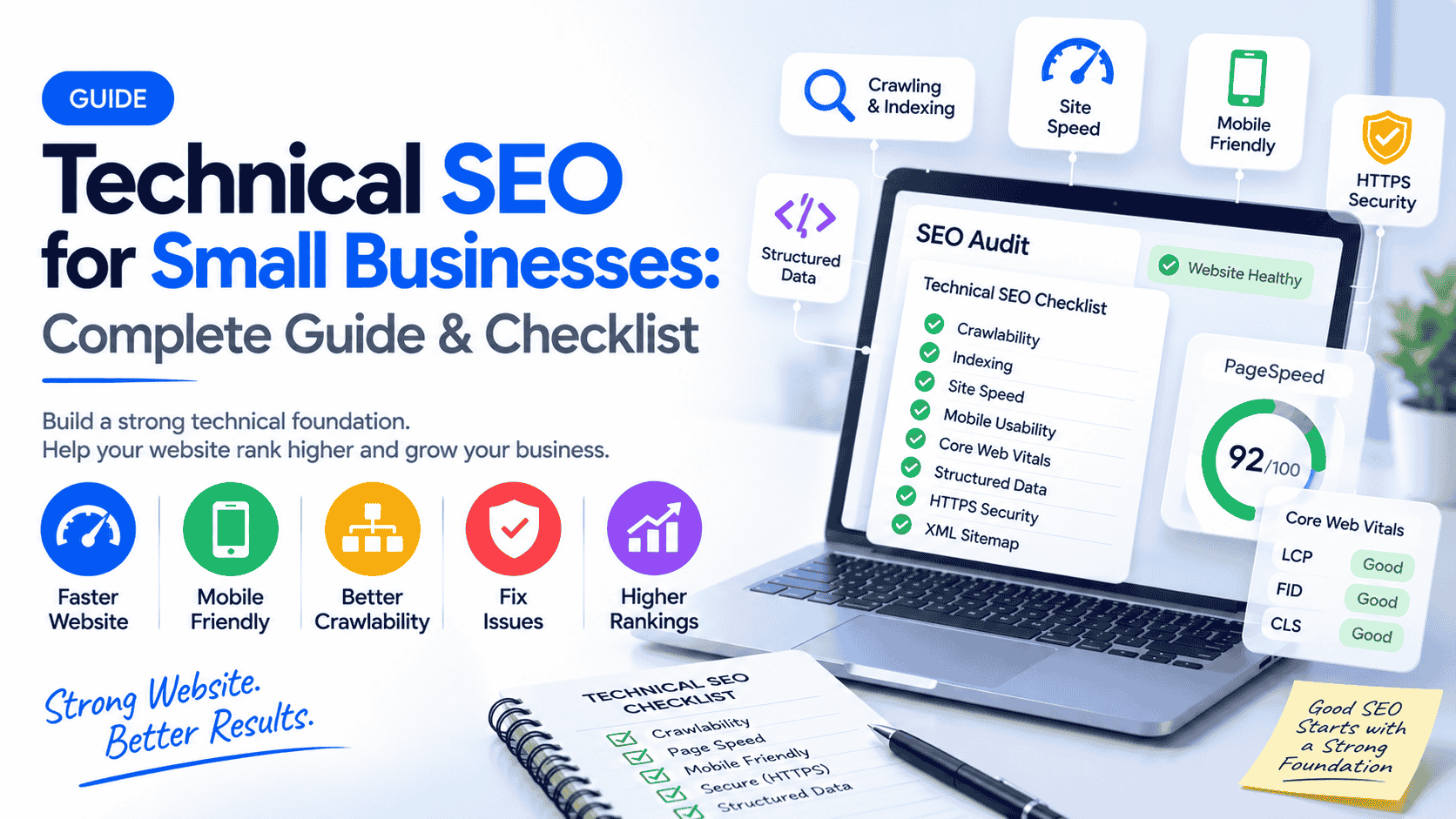 Technical SEO for Small Businesses: Complete Guide & Checklist cover