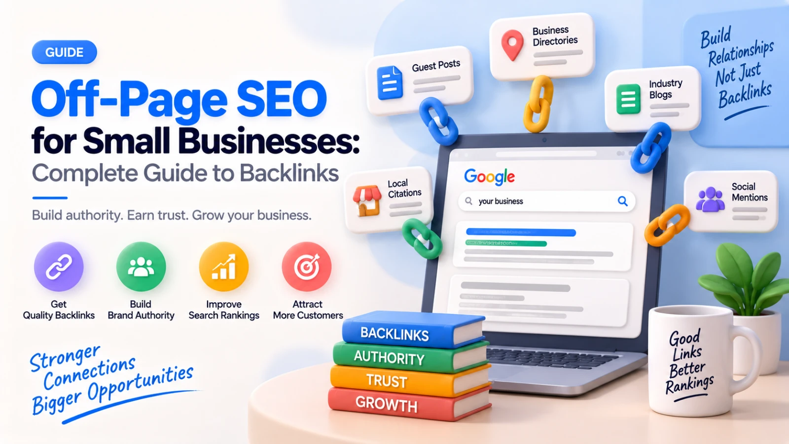 Off-Page SEO for Small Businesses: Complete Guide to Backlinks cover